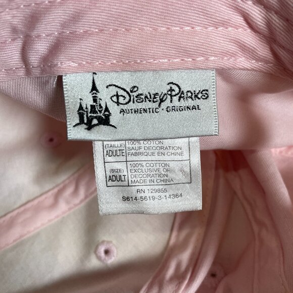 Disney Parks Pink Mickey Mouse Rhinestone Adjustable Hat Embroidery Strapback - Picture 8 of 8